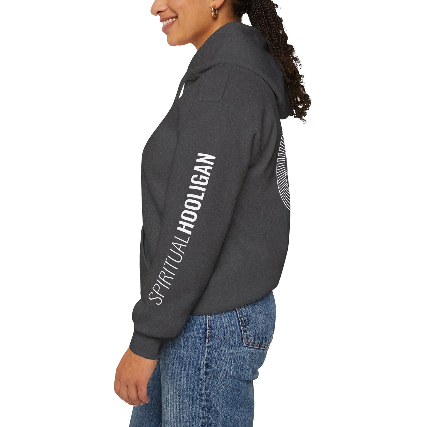 Spiritual Hooligan Left Arm & Back Mandala Heavy Blend™ Hooded Sweatshirt