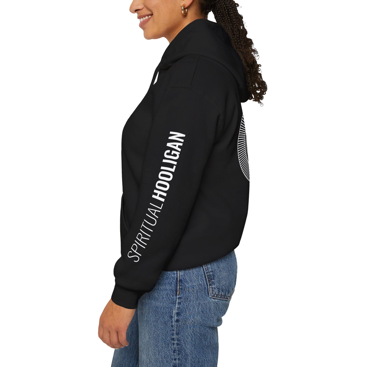 Spiritual Hooligan Left Arm & Back Mandala Heavy Blend™ Hooded Sweatshirt