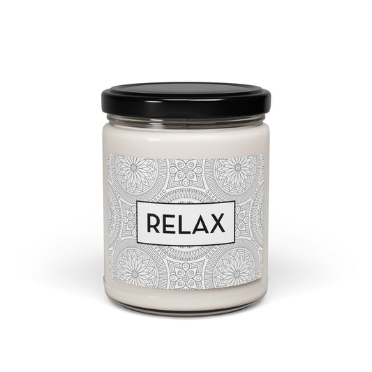 RELAX Vegan Soy Scented Candle, 9oz