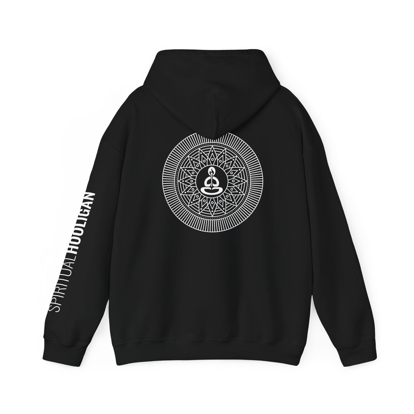 Spiritual Hooligan Left Arm & Back Mandala Heavy Blend™ Hooded Sweatshirt