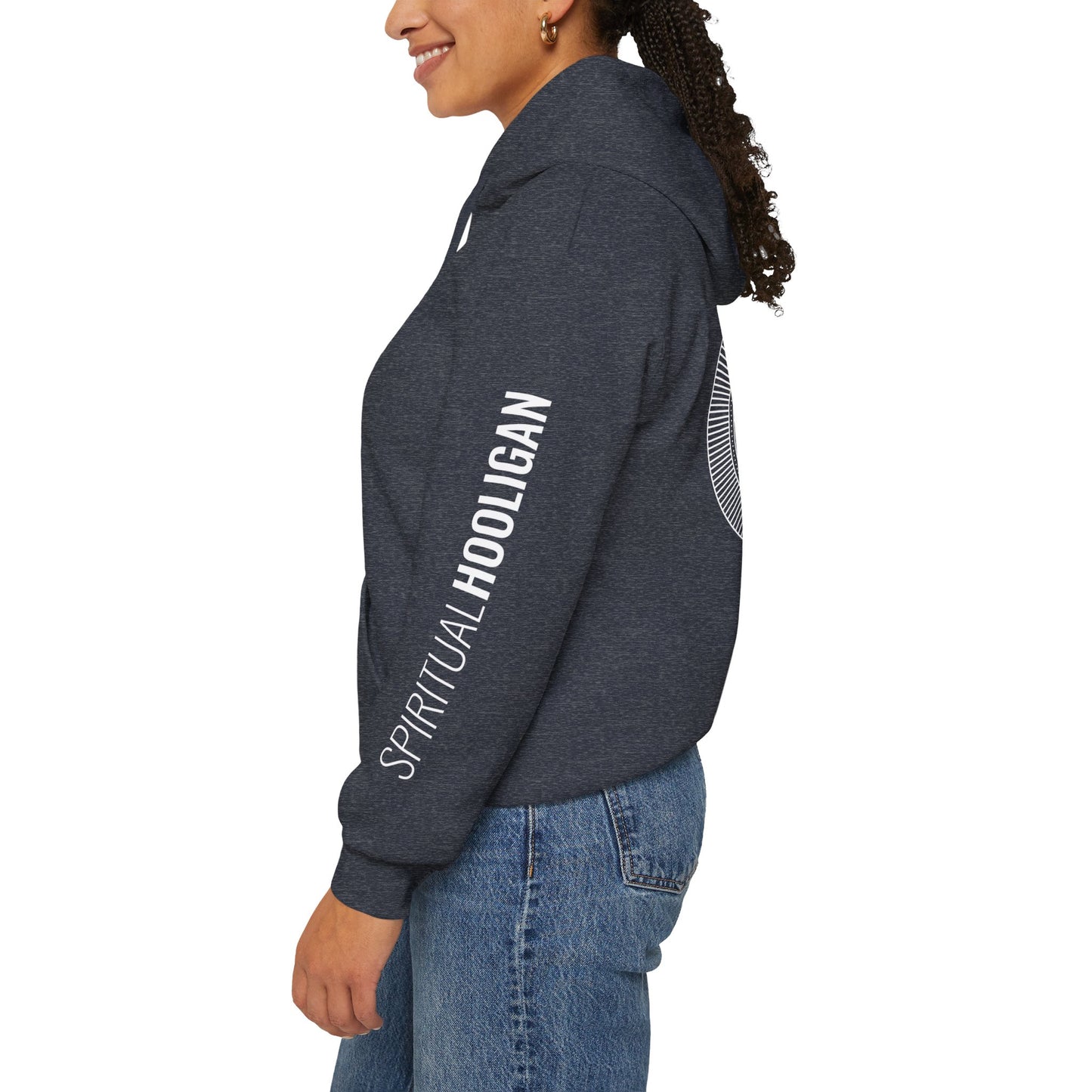 Spiritual Hooligan Left Arm & Back Mandala Heavy Blend™ Hooded Sweatshirt