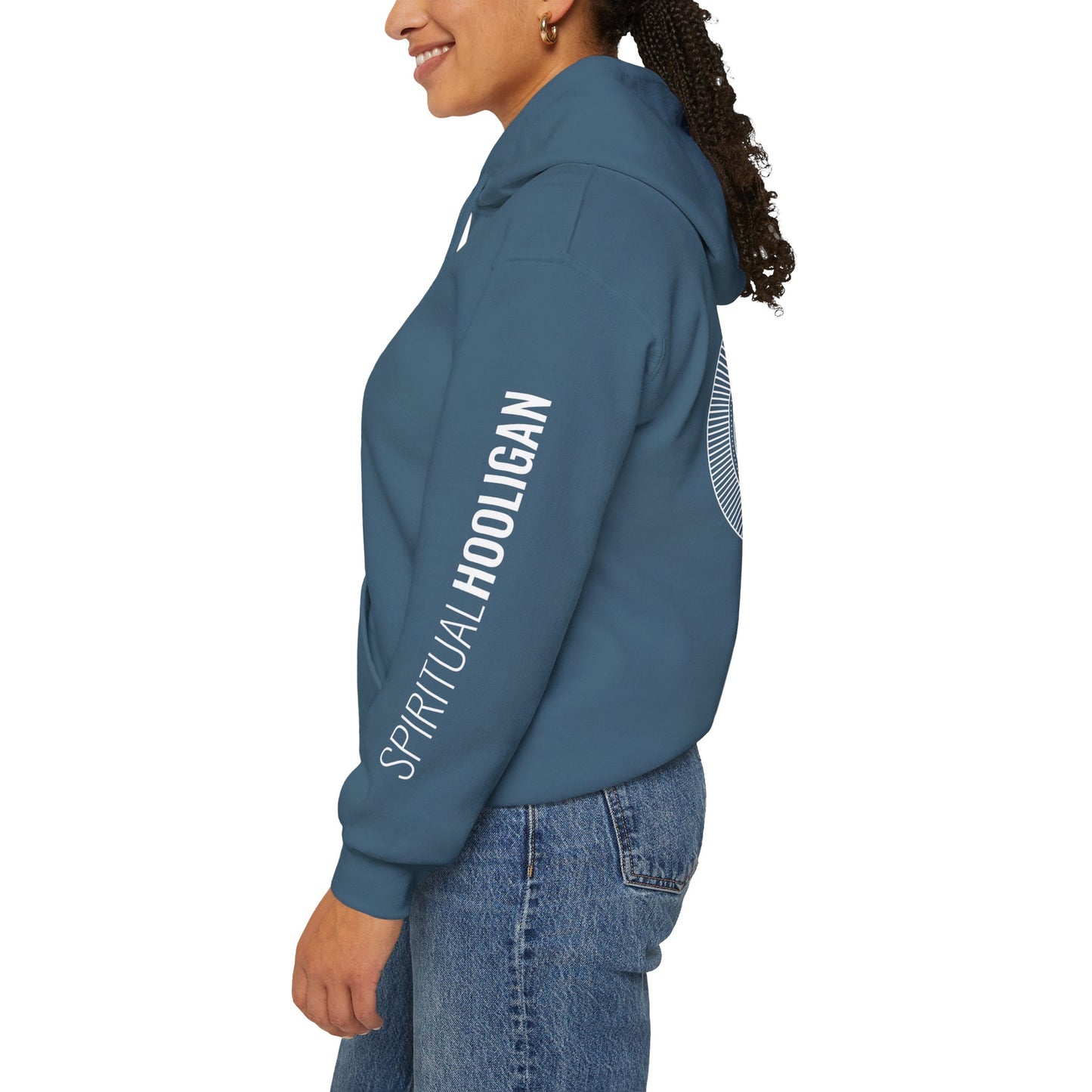 Spiritual Hooligan Left Arm & Back Mandala Heavy Blend™ Hooded Sweatshirt