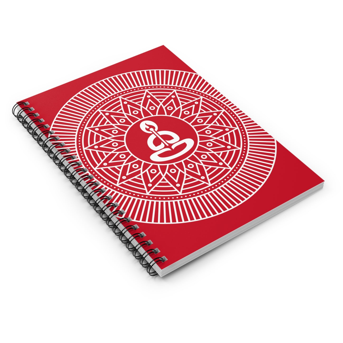 Spiritual Hooligan Mandala Style 1 Spiral Notebook - Ruled Line